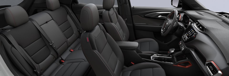 Jet Black / Red Accents Cloth With Leatherette