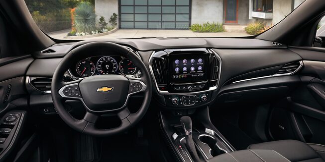 The Front Seat Interior Inside the Chevy Traverse