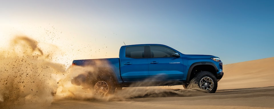 The Colorado Drives Through the Desert with Ease kicking Up Sand in the Process