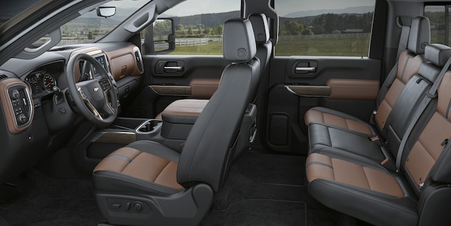 Chevrolet Silverado HD Interior View of all Seats