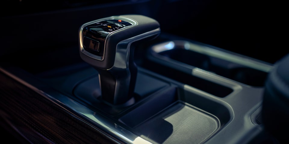 The Electronic Transmission Range Selector of the 2023 Silverado