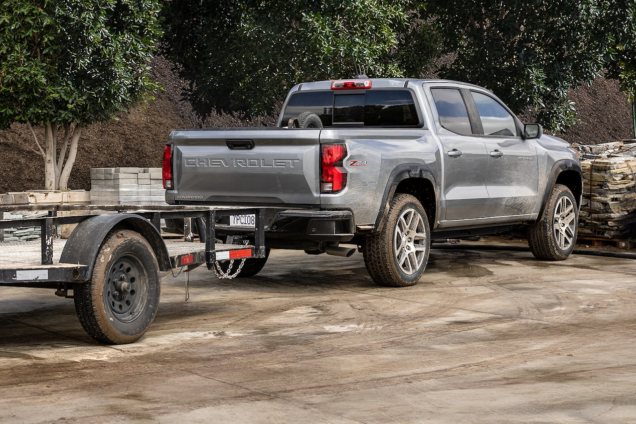 2024 Chevy Commercial Colorado Towing An Empty Trailer