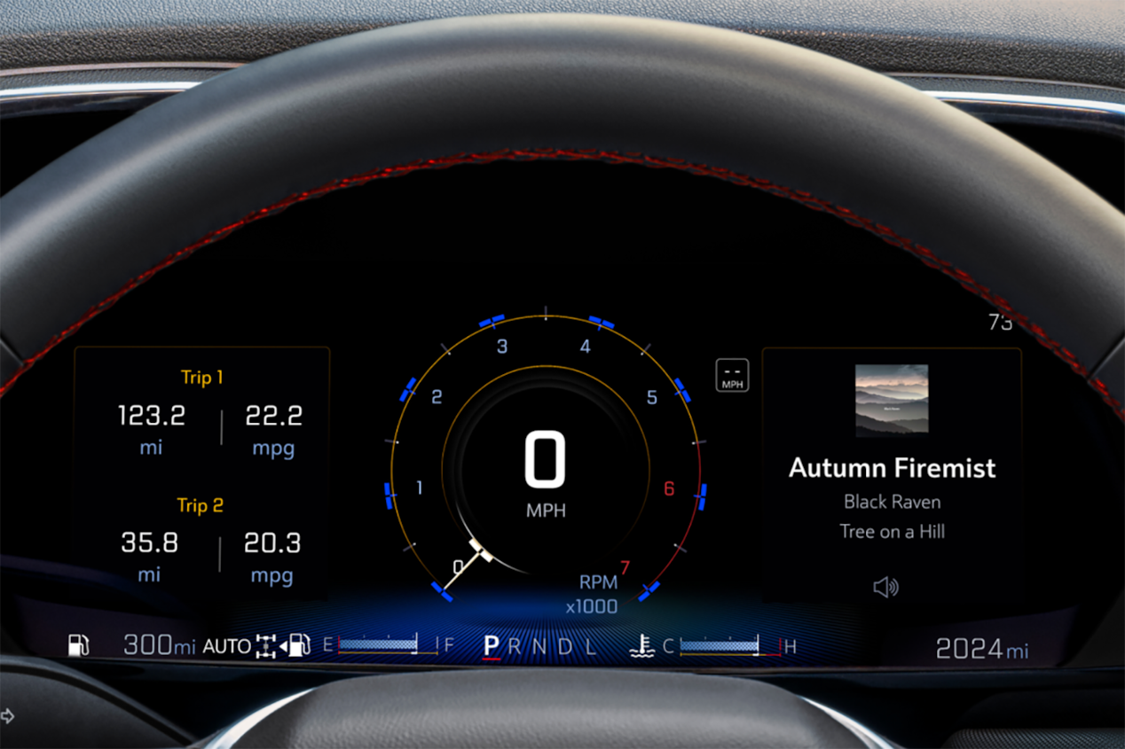 Driver's Dashboard Display Inside The 2024 Chevy Commercial Colorado