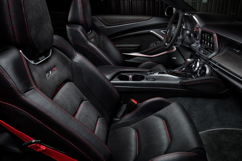 Jet Black Interior Inside The 2024 Chevy Camaro