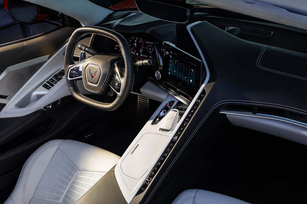 Sky Cool Gray Interior Seats in The 2024 Chevy Corvette