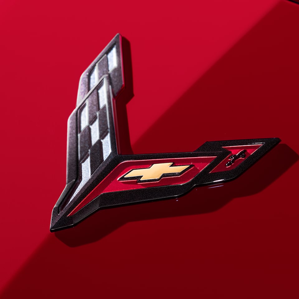 Corvette Logo Emblem on Hood