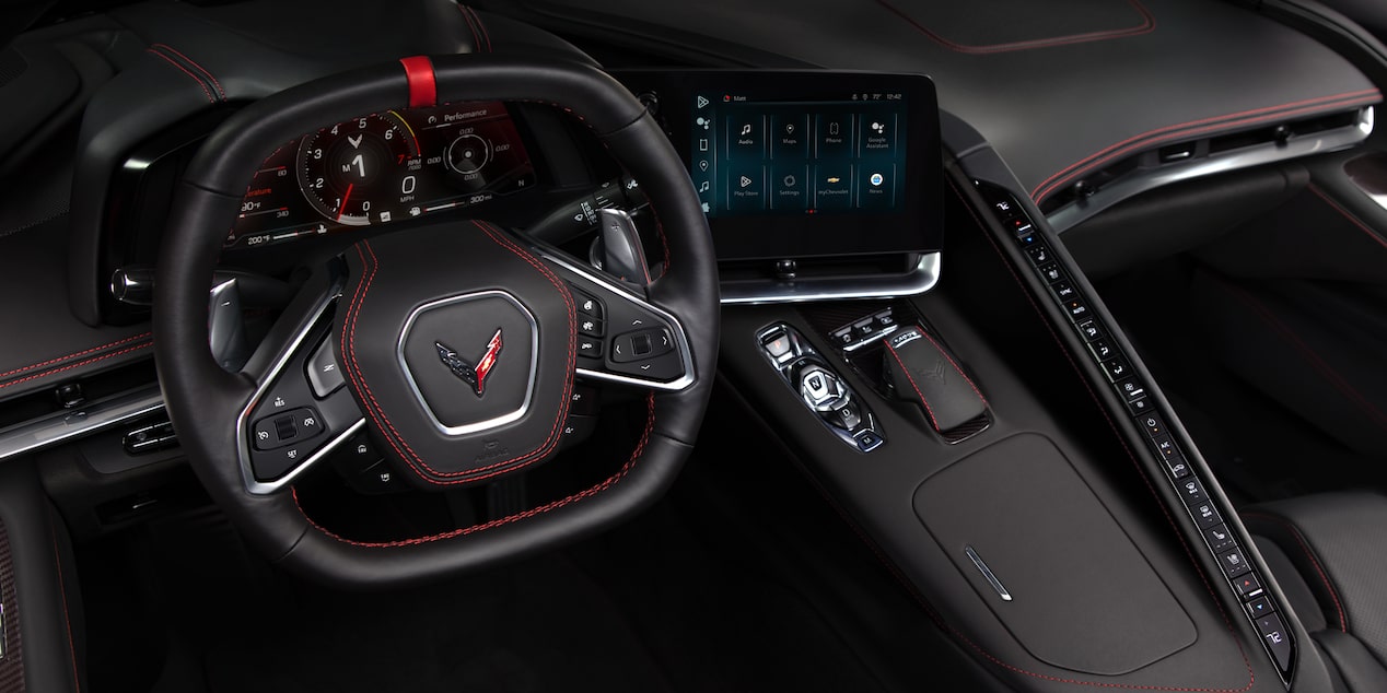 2024 Corvette Driver's Side Interior Overview and Center Console