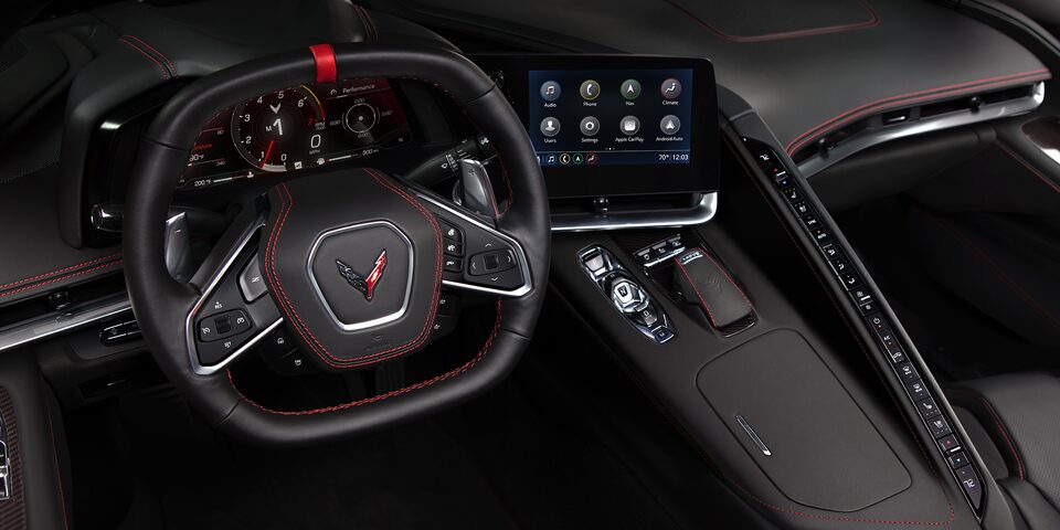2024 Corvette Driver's Side Interior Overview and Center Console