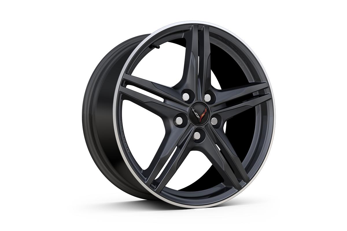 2024 Stingray Corvette 20" 5-Open-Spoke Carbon Flash-Painted Aluminum Wheels