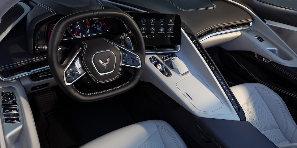 2024 Corvette Driver's Side Interior Overview and Center Console