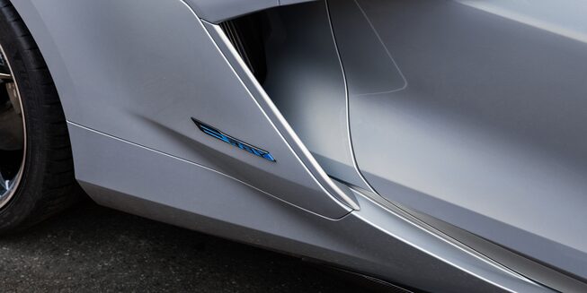 The Wide Quarter Panels of the Corvette E-Ray
