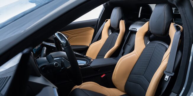 The Beautifully Designed Bucket Seats of the Corvette E-Ray