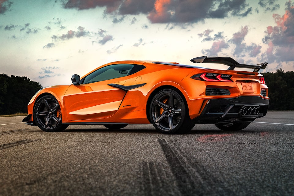 The 2024 Corvette Z06 Burning Rubber on an Open Road