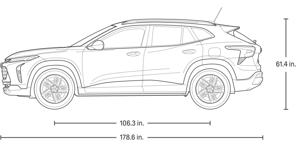 Drawing of the 2024 Trax
