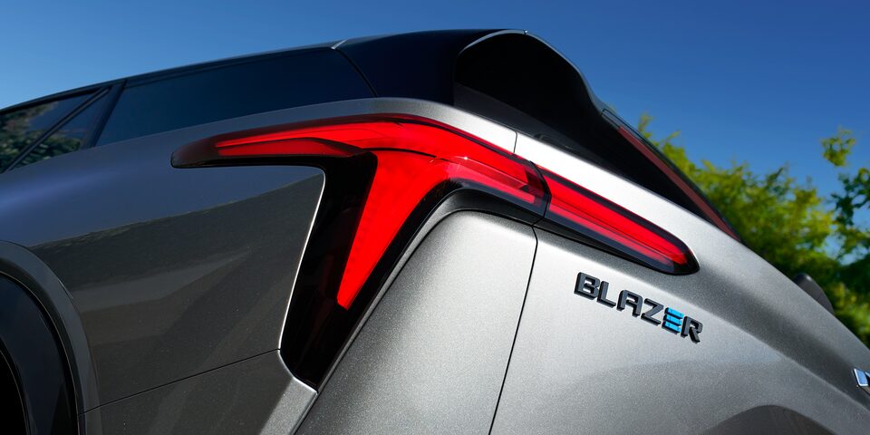 Blazer EV Rear Taillamp and Badging