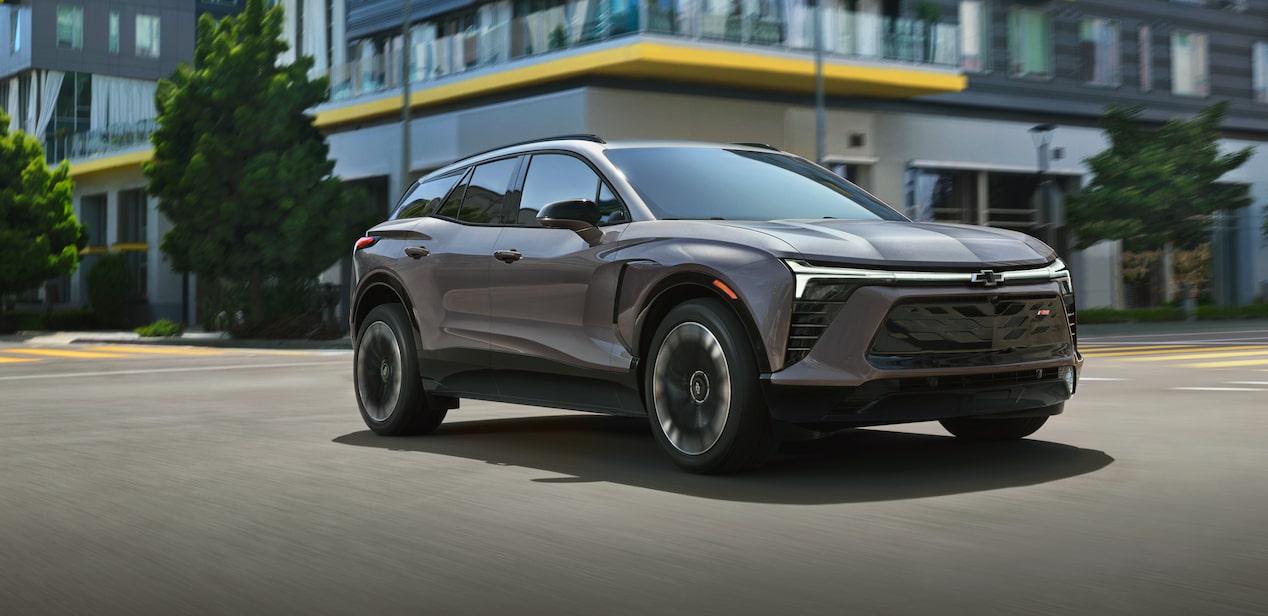 2024 Chevrolet Blazer EV RS Front 3/4 Hero