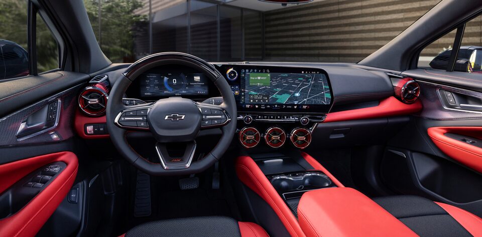 Driver Perspective of Cabin Inside the 2024 Chevy Blazer EV