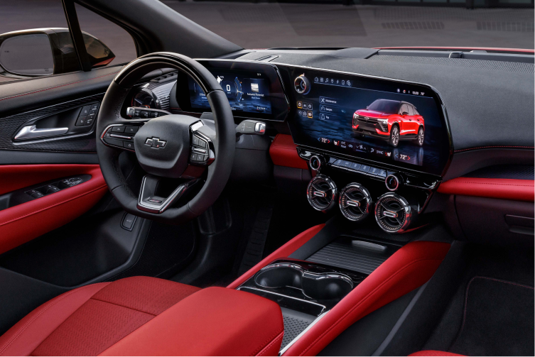 Modern Sleek Design of the Climate Vents Inside the 2024 Chevy Blazer EV 