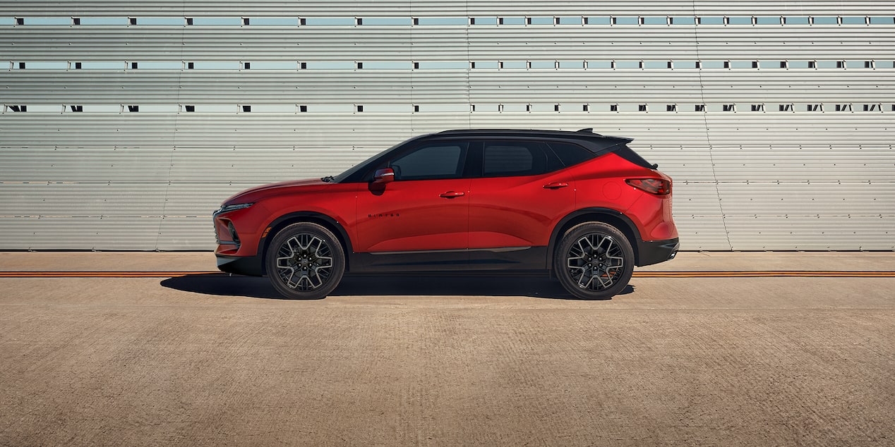 Side View of the 2024 Chevrolet Blazer Parked