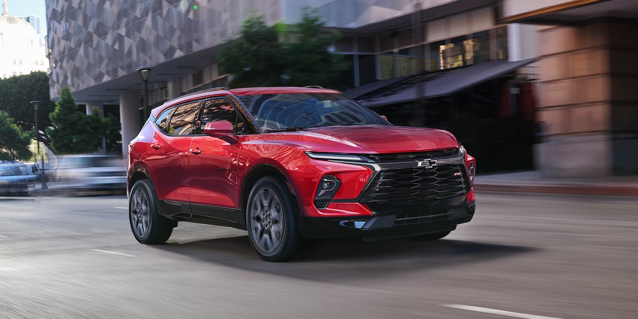 Closeup of the Trunk and Available Space in the 2024 Chevrolet Blazer SUV