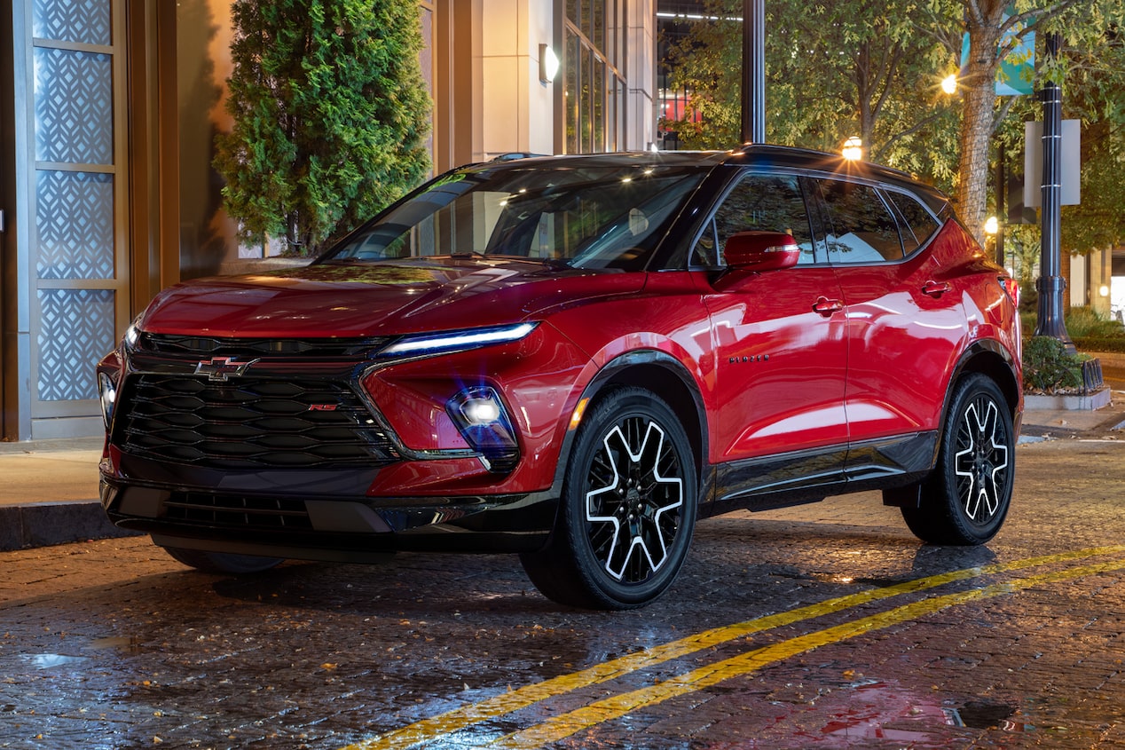 2024 Chevrolet Blazer SUV Driving Through the City