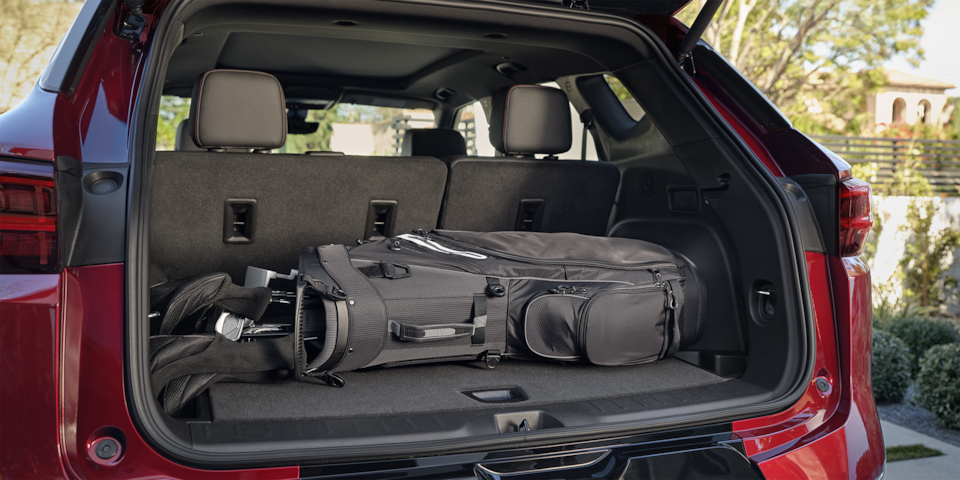 Closeup of the Trunk and Available Space in the 2024 Chevrolet Blazer SUV
