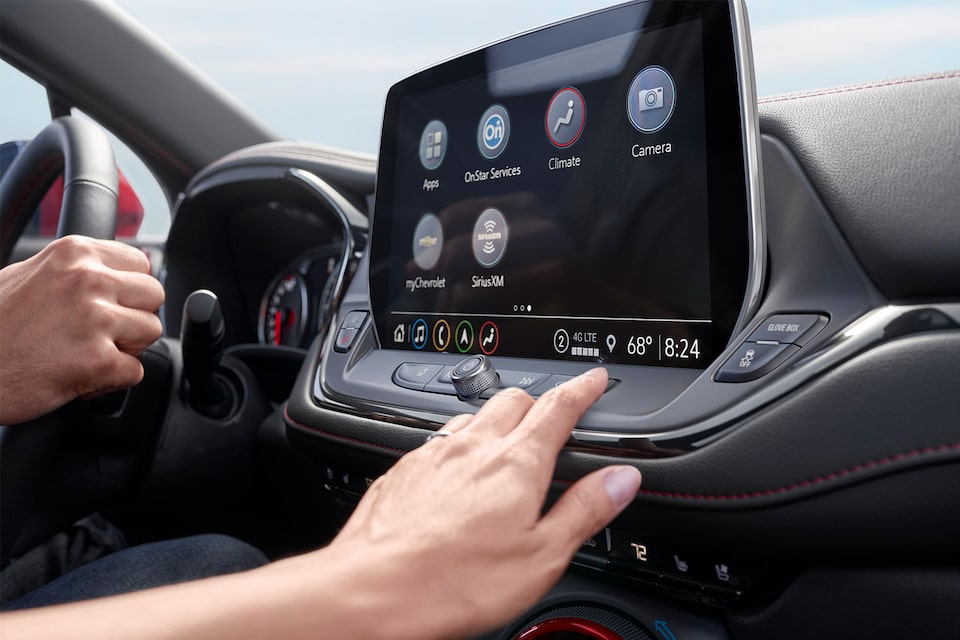 Closeup of Infotainment System in the 2024 Chevrolet Blazer SUV