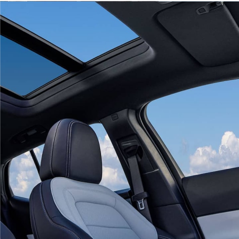 2024 Equinox EV Interior Seating and Sunroof