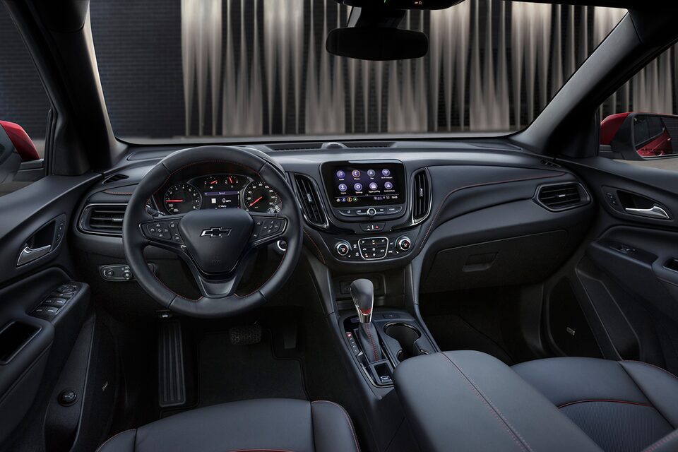 The Comfortable Steering Wheel and Technology Packed Infotainment system of the Equinox