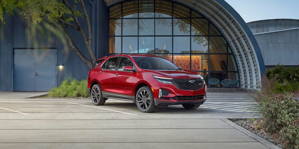The Stylish & Versatile Equinox Parked Outside the Office