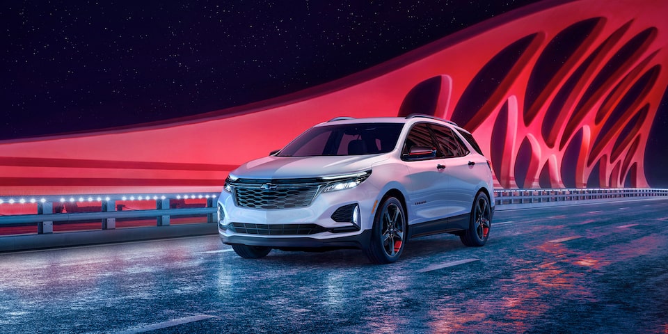 Special Edition Equinox Driving on a Unique Overpass