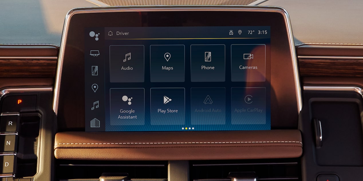 Available 10.2" Diagonal Infotainment System of the 2024 Chevy Tahoe