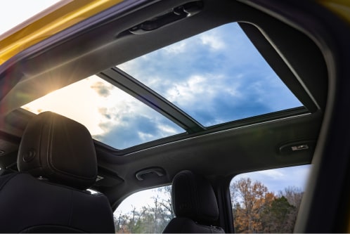 The Panoramic Roof of the 2024 Trailblazer on a Sunny Day