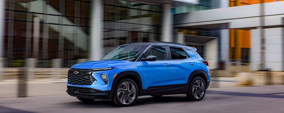 2024 Chevrolet Trailblazer RS Driving Through the Town