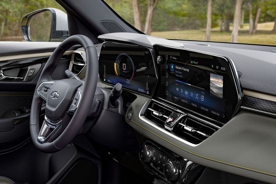 The Home Screen of the Trailblazer's Infotainment System