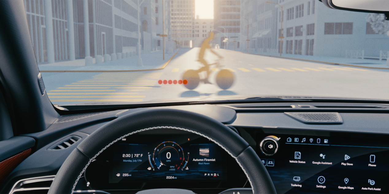 Sistema de frenos automático por peatón al frente de la Chevy Traverse 2024