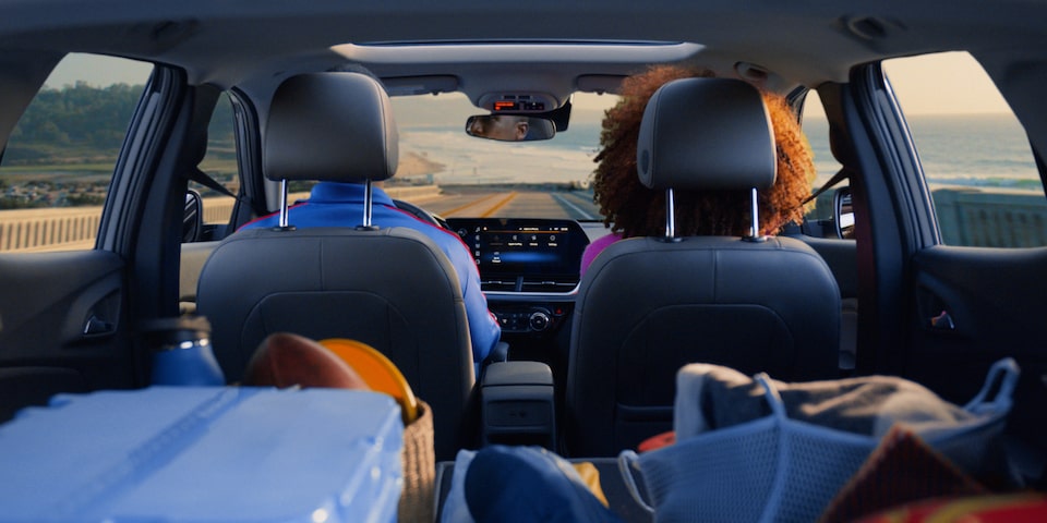 Rear Seating Storage Capability View of Chevy 2024 Trax
