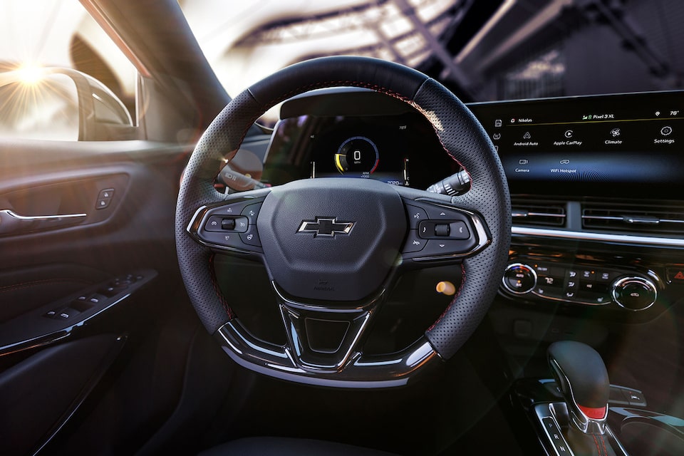 Driver POV of Controls in the Chevy 2024 Trax