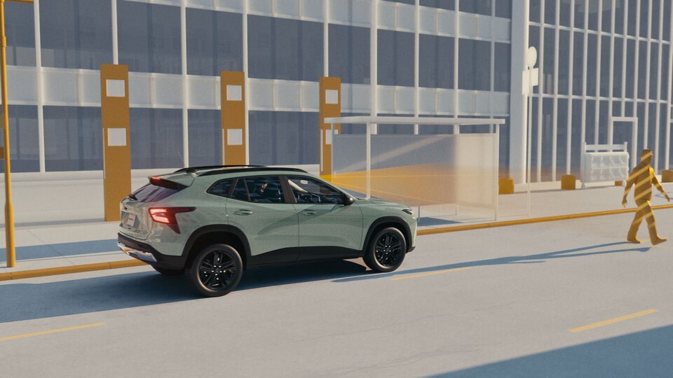 Chevy Trax Front Pedestrian Alert Infographic