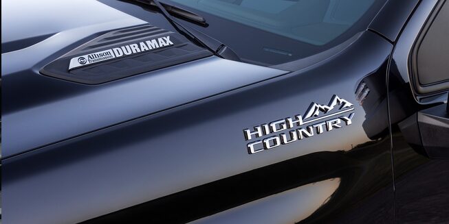 The Sleek High Country Badging Displayed on the 2024 Silverado HD