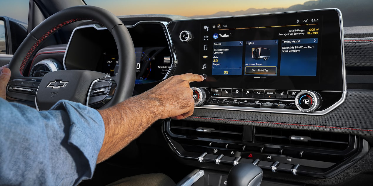 La pantalla de desempeño Baja controla el desempeño de conducción en la Chevy Colorado