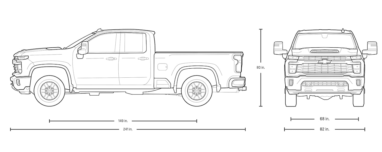 Silverado HD 2500 Double Cab Line Art