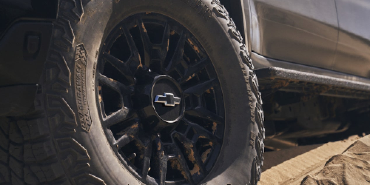 Close Up of Silverado HD ZR2 Wheel