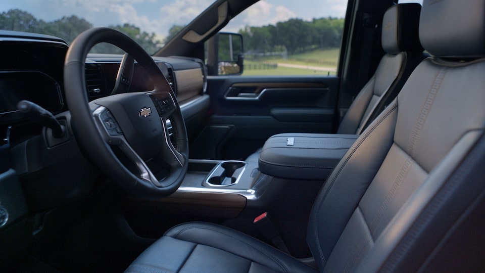 Driver's Seat Interior Inside the Chevy Silverado HD