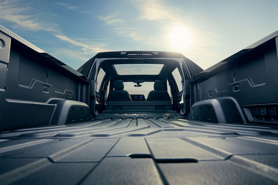 View of Bed in Silverado EV