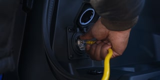 2024 Silverado EV Gallery Interior Power Outlet in the Front Power eTrunk Image