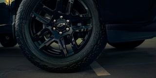 Close up of Chevrolet Silverado 1500 Tire Rim