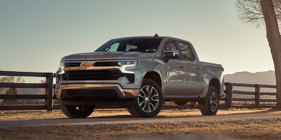 2024 Chevrolet Silverado 1500 Pickup Truck Parked on a Ranch