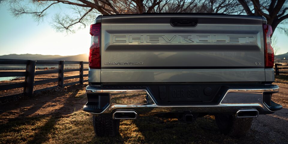 2024 Chevrolet Silverado 1500 Pickup Truck Exterior Rear View of Tailgate