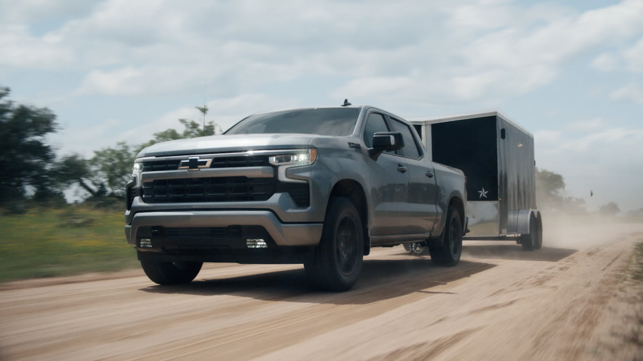 Silverado Towing Trailer while Using Super Cruise